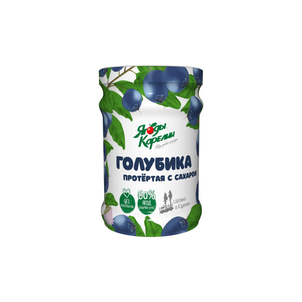 Голубика протертая с сахаром 280г