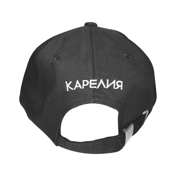 Бейсболка Карелия 6 Panel , Вышивка , чёрный