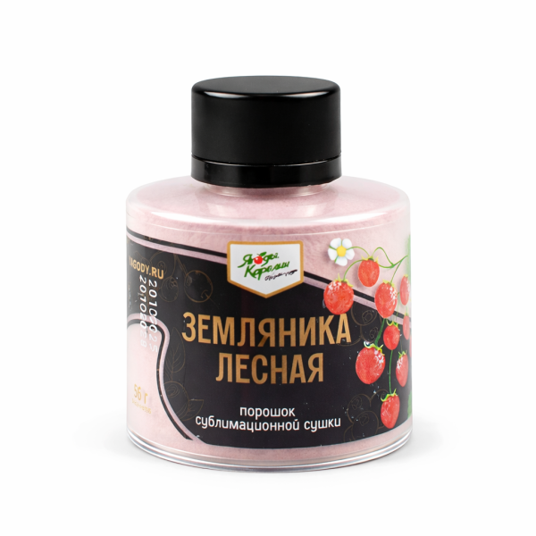 Земляника лесная сублимированный порошок, 56г