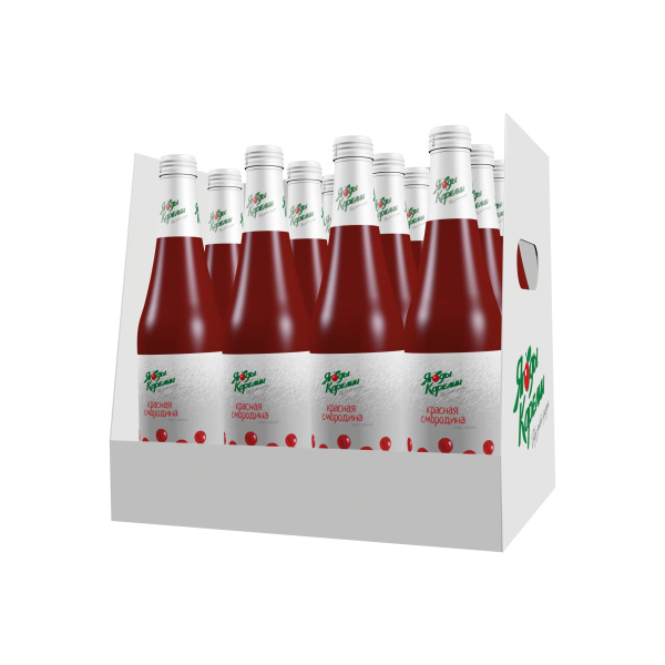 Красная смородина сироп, коробка (12 бутылок). Экономия 290₽