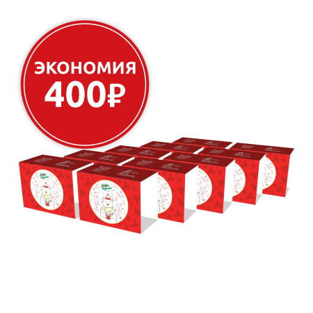 Обечайка "Зимняя" для подарочной упаковки (для банок), 10шт