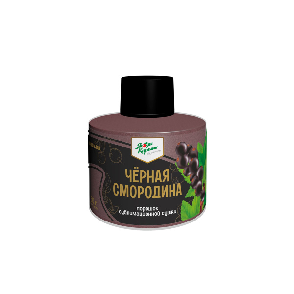 Сублимированная Чёрная смородина, порошок, 60г