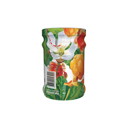 Морошка протертая с сахаром, коробка (12 банок). Экономия 800₽