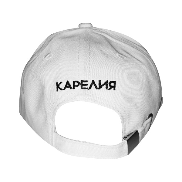 Бейсболка Карелия 6 Panel , Вышивка , белый