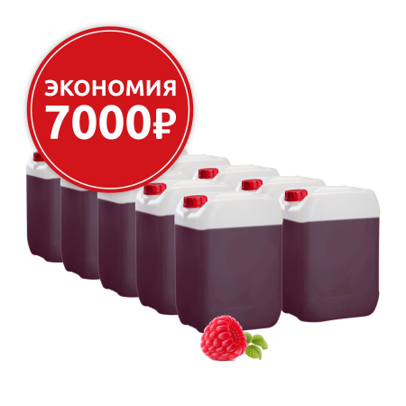 Основа для морсов и сорбетов Малина, 10 канистр по 6,2 кг