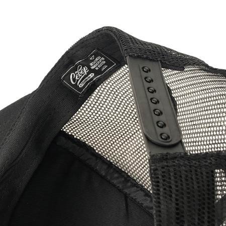 Бейсболка СЕВЕР Готическая вязь 5 Panel сетка (прямой козырек), черный