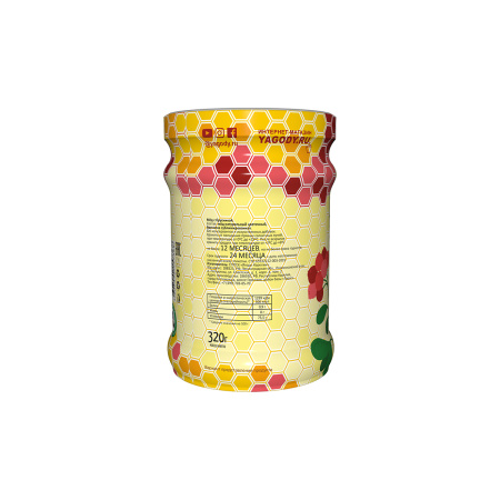 Мёд с брусникой,  коробка (12 банок)